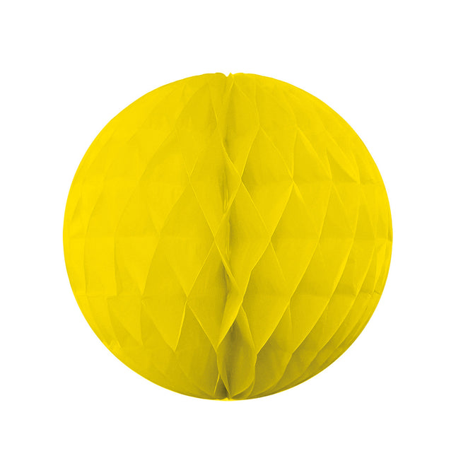 Party Essentials Palla di decorazione a nido d'ape appesa 30Cm Giallo 1St