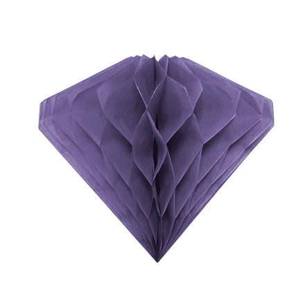 Party Essentials Decorazione a nido d'ape appesa Diamante 20Cm Viola 1St