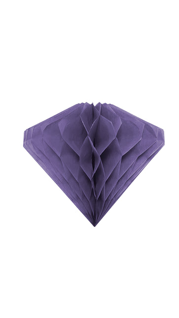 Party Essentials Decorazione a nido d'ape appesa Diamante 20Cm Viola 1St