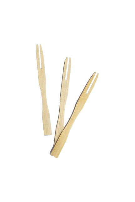 Prodotti in legno Mini forchette di bambù 24St