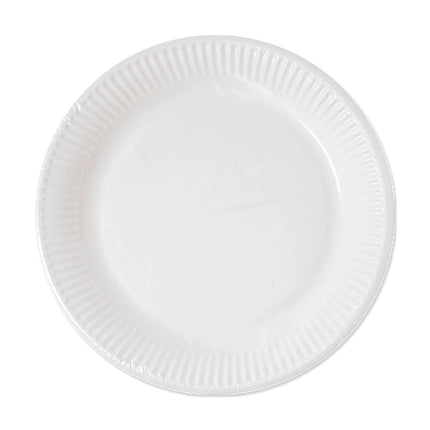 Prodotti di carta bianca Piatti di carta bianca 20Cm Casa e Industria Compostabili Certificati 10St