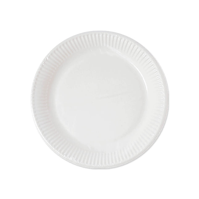 Prodotti di carta bianca Piatti di carta bianca 16Cm Casa e Industria Compostabili Certificati 10St