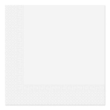 White Paper Products Tovaglioli bianchi a tre veli 33X33Cm Casa e Industria Compostabili Certificati 20St