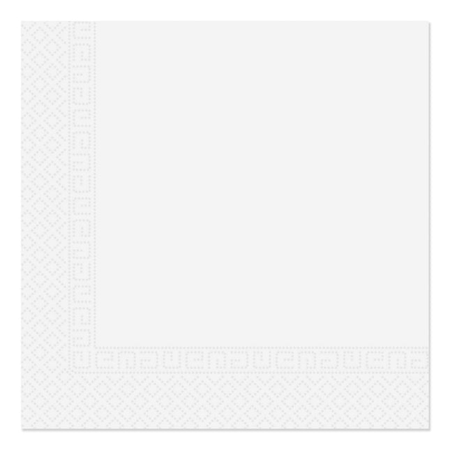 White Paper Products Tovaglioli bianchi a tre veli 33X33Cm Casa e Industria Compostabili Certificati 20St