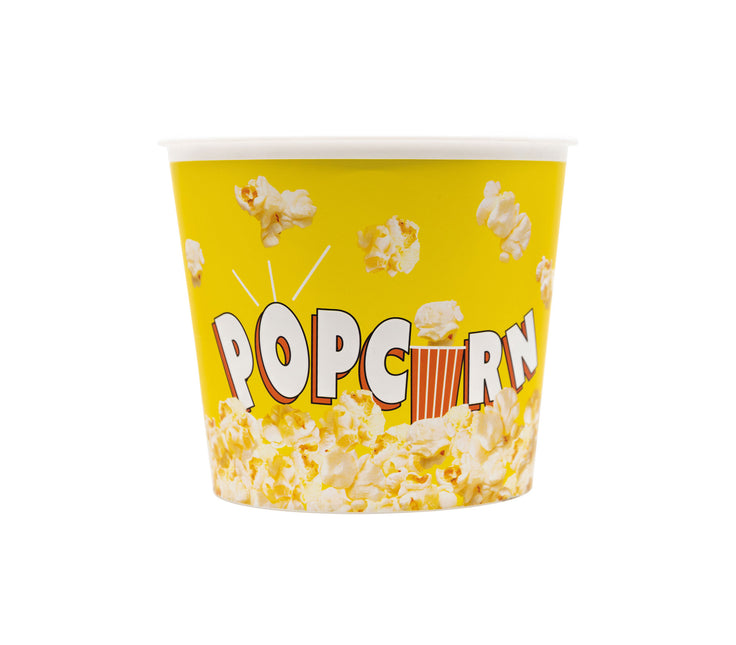 Secchiello per pop corn riutilizzabile Party Essentials giallo 1St