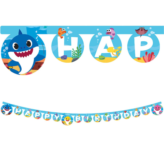 Fionda Lettera Baby Shark Buon Compleanno