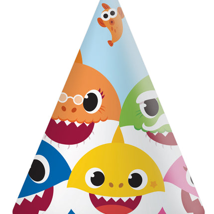 Cappelli di carta Baby Shark Fsc 6St