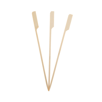 Prodotti in legno Spiedini di bambù con bordo largo 15Cm 40St