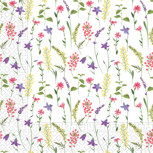 Tovaglioli di carta a 3 veli Tovaglioli di carta a tre veli 33X33Cm Fiori misti aromatici 20St