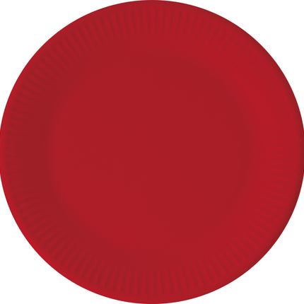 Piatti di carta Fsc a tinta unita rossa Next Generation 23Cm 8St