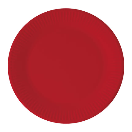 Piatti di carta Fsc a tinta unita rossa Next Generation Medium 20Cm 8St