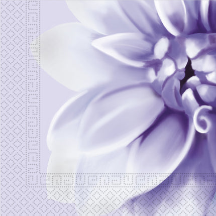 Tovaglioli lilla Dhalia 33cm 20pz