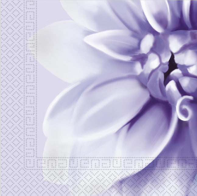 Tovaglioli lilla Dhalia 33cm 20pz