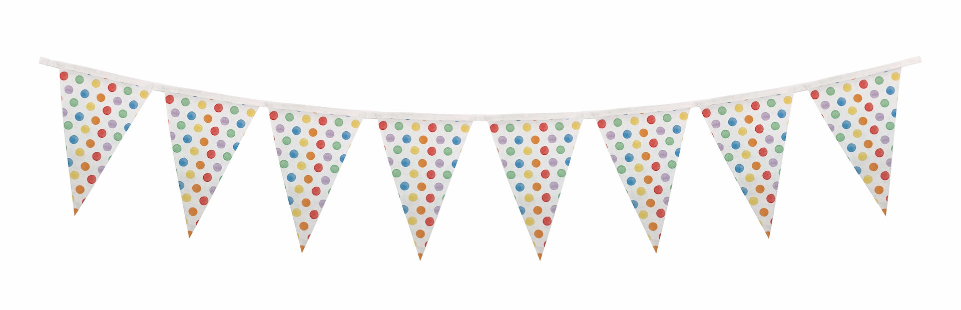 Ghirlanda colorata a pois in plastica 2m