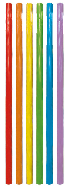 Cannucce colorate 20cm 6pz