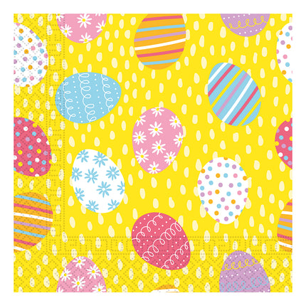 Tovaglioli di carta a 3 veli Tovaglioli di carta a tre veli 33X33Cm Uova di Pasqua multicolore 20St