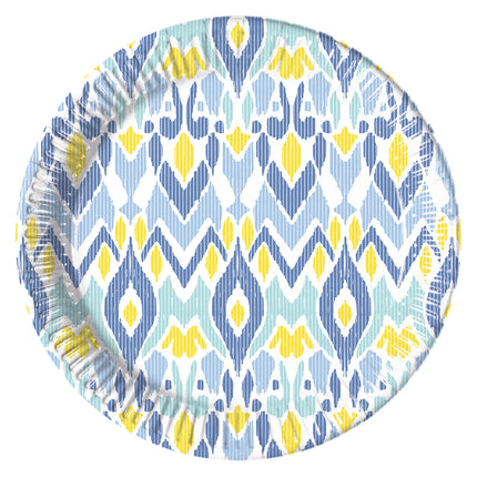 Piatti blu-gialli 23cm 8pz