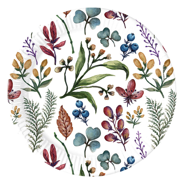 Piatti di carta Everyday Designs Herbs Next Generation Large 23Cm 8St