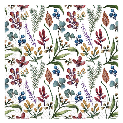 Everyday Designs Erbe Fsc Tovaglioli di carta a tre veli 33X33Cm 20St