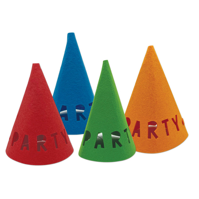 Cappelli in feltro riutilizzabili Party Essentials 4St