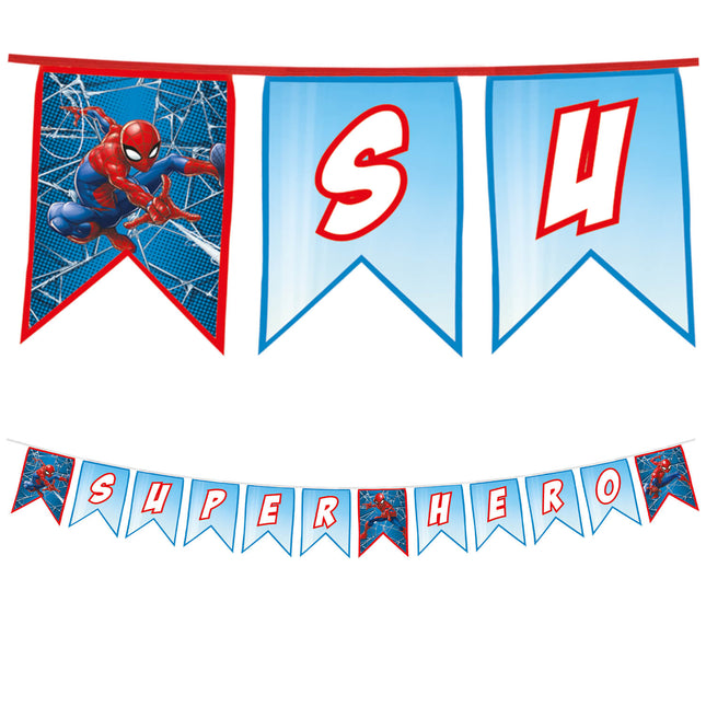 Spider Man Crime Fighter, striscione per lettere riutilizzabile 1St
