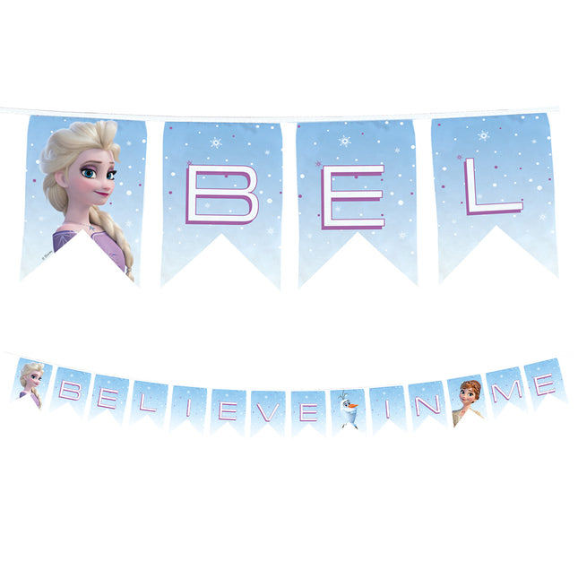 Frozen Ii Spirito del Vento Striscione Lettera Riutilizzabile 1St