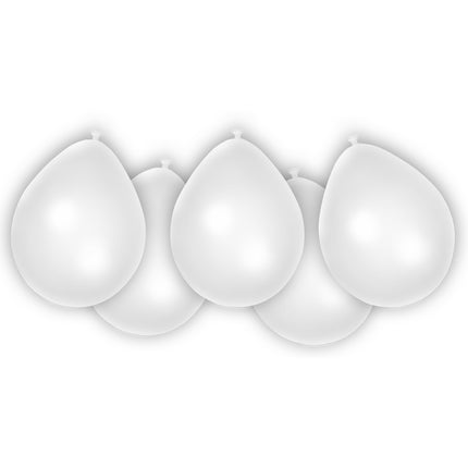 Party Essentials Fsc Metallic Pastel Balloons Bianco 8St