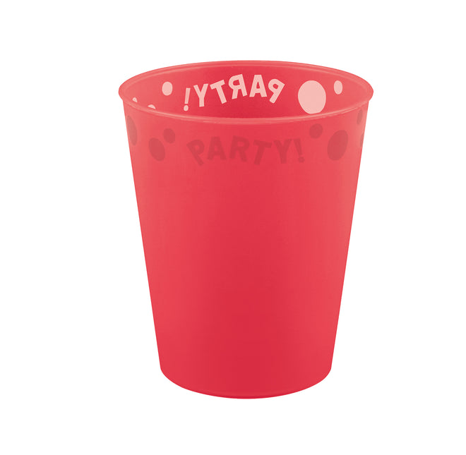 Prodotti semitrasparenti riutilizzabili per feste Coppa semitrasparente riutilizzabile per feste 250Ml Rosso 1St
