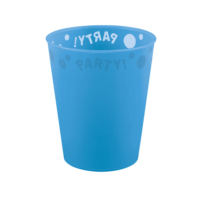 Prodotti semitrasparenti riutilizzabili per feste Coppa semitrasparente riutilizzabile per feste 250 ml blu 1St