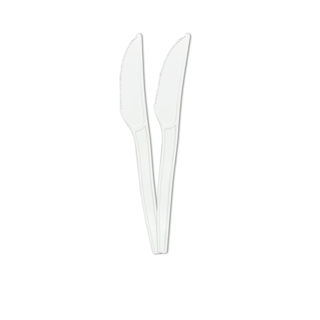Coltelli bianchi per posate 10 pezzi