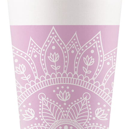Tazze rosa Mandala 200ml