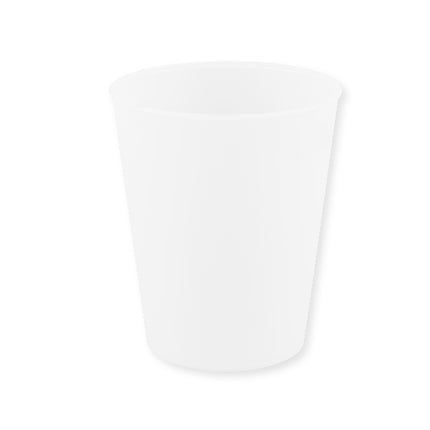 Prodotti riutilizzabili per feste Tazza semitrasparente riutilizzabile 250 ml colore bianco 1St