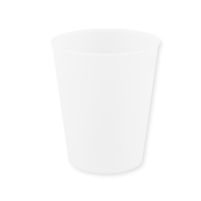 Prodotti riutilizzabili per feste Tazza semitrasparente riutilizzabile 250 ml colore bianco 1St