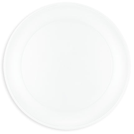 Prodotti riutilizzabili per feste Piatto semitrasparente riutilizzabile 21Cm Colore bianco 1St