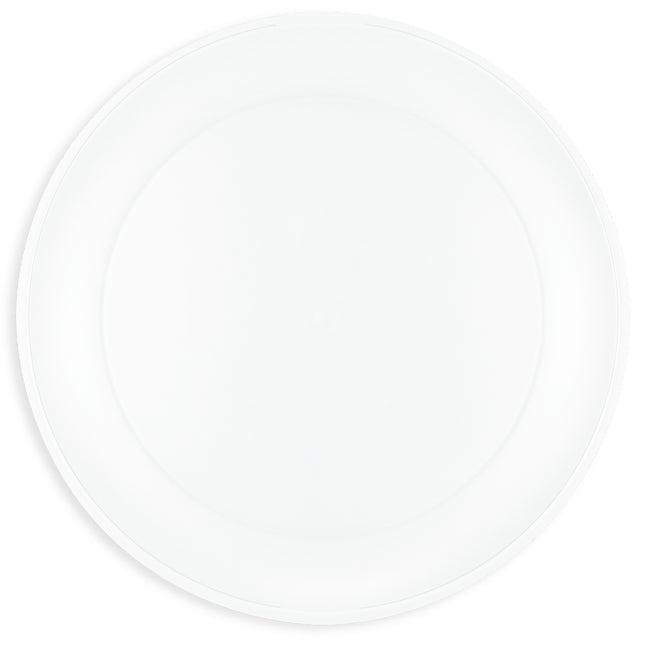 Prodotti riutilizzabili per feste Piatto semitrasparente riutilizzabile 21Cm Colore bianco 1St
