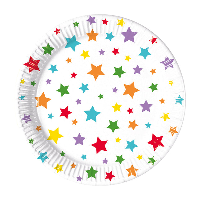 Piatti di carta multicolore Bright Stars Fsc Next Generation Medium 20Cm 8St