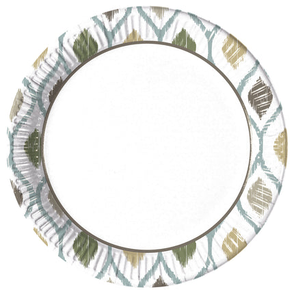 Piatti bianchi dorati Boho 23cm 8pz