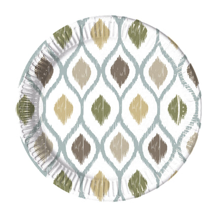Piatti bianchi dorati Boho 20cm 8pz