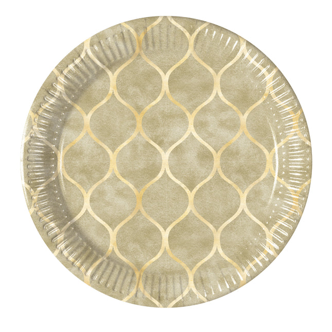 Everyday Designs Celle Arabe Fsc Piatti di Carta di Nuova Generazione Media 20Cm 8St