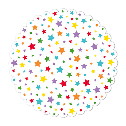 Base per torte multicolore Bright Stars Fsc 29Cm 1St