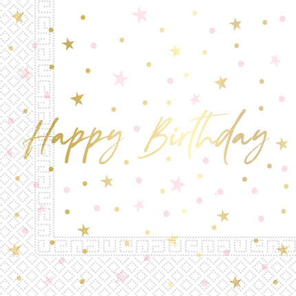 Candele di compleanno Fsc Tovaglioli di carta a due veli 33X33Cm 20St