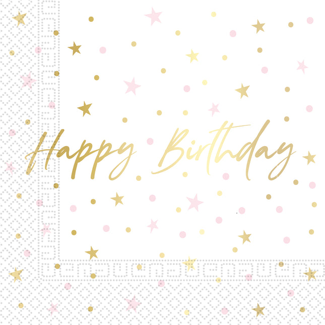 Candele di compleanno Fsc Tovaglioli di carta a due veli 33X33Cm 20St