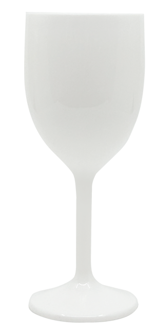 Bicchieri riutilizzabili a tinta unita Bicchieri da vino riutilizzabili di colore bianco 2St
