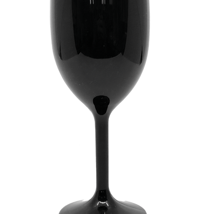 Bicchieri riutilizzabili a tinta unita Bicchieri da vino riutilizzabili di colore nero 2St