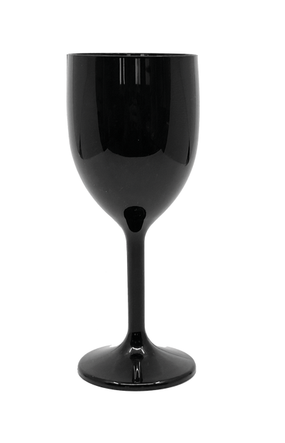Bicchieri riutilizzabili a tinta unita Bicchieri da vino riutilizzabili di colore nero 2St