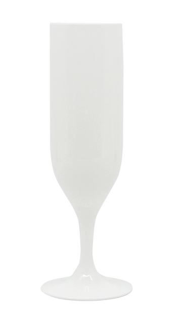 Bicchieri riutilizzabili a tinta unita Bicchieri da champagne riutilizzabili di colore bianco 2St
