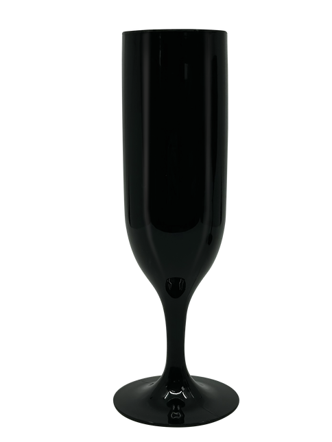 Bicchieri riutilizzabili a tinta unita Bicchieri da champagne riutilizzabili di colore nero 2St