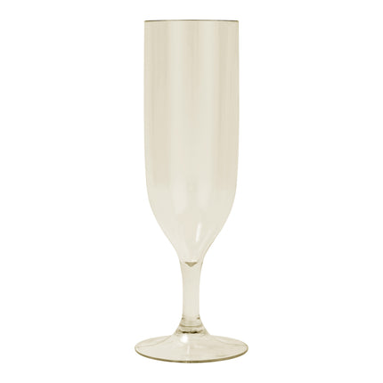 Bicchieri semi-trasparenti riutilizzabili Bicchieri semi-trasparenti riutilizzabili da champagne in colore beige 2St