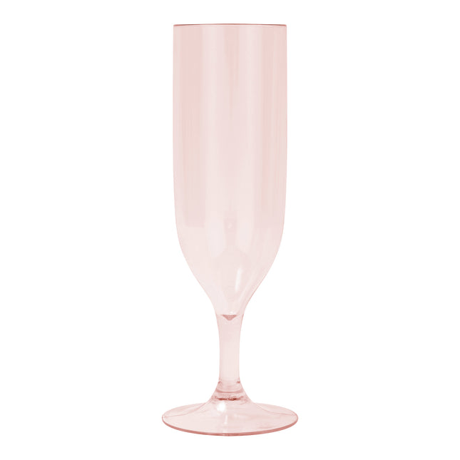 Bicchieri semi-trasparenti riutilizzabili Bicchieri semi-trasparenti riutilizzabili da champagne in oro rosa 2St