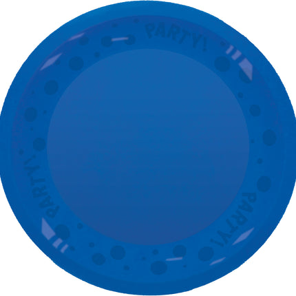 Piatto riutilizzabile per feste a colori vivaci 21Cm Blu brillante 1St